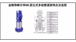 金陵奇峰分享GDL型立式多级管道泵特点及选型