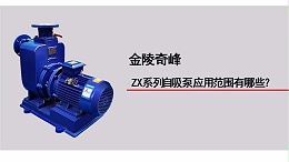 ZX系列自吸泵应用范围有哪些？